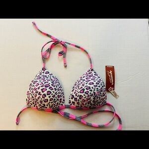 NWT Arizona Jean Company Swimsuit Top Small